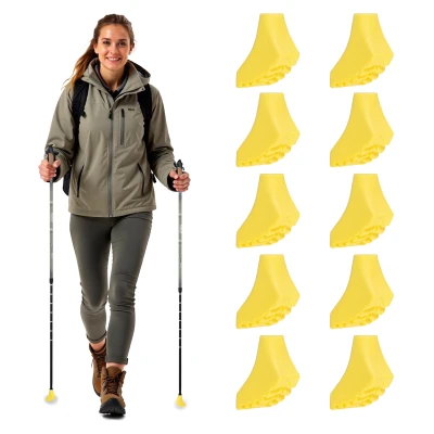 Neo-Sport 138390 Nástavce na nordic walking hole 10 ks, žluté