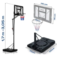 Neo-Sport NS-283 Stojanový basketbalový kôš 170 - 305 m