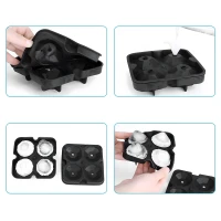RealG RC-K-1780 Silikónová forma na ľad XL - diamanty, 4 ks