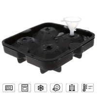 RealG RC-K-1780 Silikónová forma na ľad XL - diamanty, 4 ks