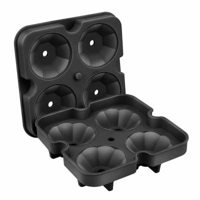 RealG RC-K-1780 Silikónová forma na ľad XL - diamanty, 4 ks