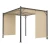 MultiGarden DN-FG-362 Zahradní pergola s bočními roletami 3 x 4 m, béžová