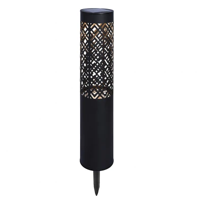 RealG RC-K-2498 Solárna záhradná LED lampa 71 cm, 2 ks, čierna