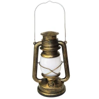 Verk 12452 Retro LED lucerna s efektom plameňa, 3 režimy svietenia, USB, sivá
