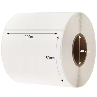 RealG RC-K-990 Termálne samolepiace etikety 100×150 mm - 500 ks, perforácia, rolka