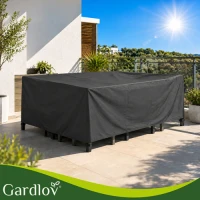 Gardlov 28049 Krycí plachta na zahradní nábytek 205 x 160 x 70 cm, černá