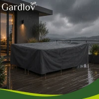 Gardlov 28049 Krycí plachta na zahradní nábytek 205 x 160 x 70 cm, černá