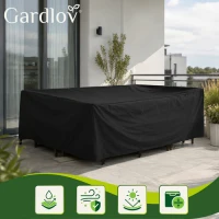 Gardlov 28049 Krycí plachta na zahradní nábytek 205 x 160 x 70 cm, černá