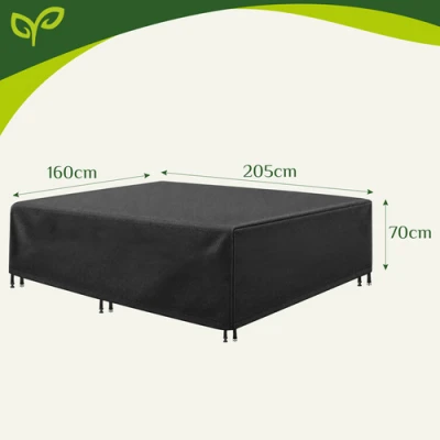 Gardlov 28049 Krycí plachta na zahradní nábytek 205 x 160 x 70 cm, černá