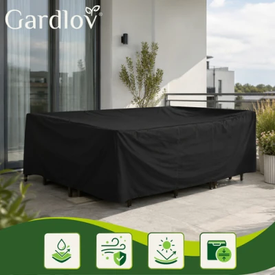 Gardlov 28049 Krycí plachta na zahradní nábytek 205 x 160 x 70 cm, černá