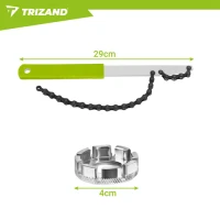 Trizand 27893 Sada nářadí na opravu jízdních kol, 7dílná, zelená