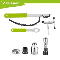 Trizand 27893 Sada nářadí na opravu jízdních kol, 7dílná, zelená