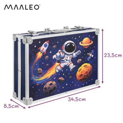 Maaleo 27953 Maľovacia sada v kufríku s motívom astronauta, 145 ks