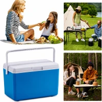 RealG RC-K-2391 Přenosný chladicí box na chladicí vložky 10 l, modrý