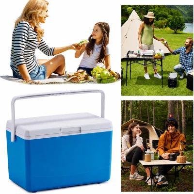 RealG RC-K-2391 Přenosný chladicí box na chladicí vložky 10 l, modrý