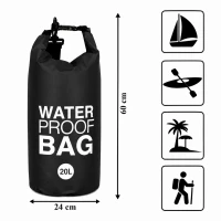 RealG RC-K-2397 Vodotesný vak 20 l, čierny
