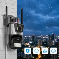 RealG RC-K-2452 Duální otočná WiFi IP kamera, 6 MP, noční vidění, černá