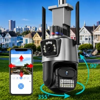 RealG RC-K-2452 Duální otočná WiFi IP kamera, 6 MP, noční vidění, černá