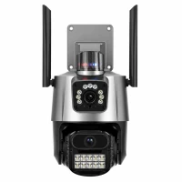 RealG RC-K-2452 Duální otočná WiFi IP kamera, 6 MP, noční vidění, černá