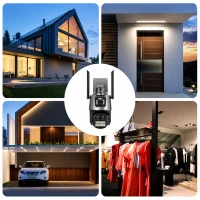 RealG RC-K-2452 Duální otočná WiFi IP kamera, 6 MP, noční vidění, černá