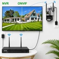 RealG RC-K-2452 Duální otočná WiFi IP kamera, 6 MP, noční vidění, černá