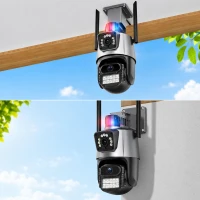 RealG RC-K-2452 Duální otočná WiFi IP kamera, 6 MP, noční vidění, černá