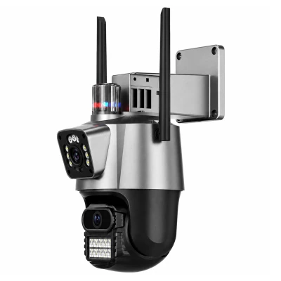 RealG RC-K-2452 Duální otočná WiFi IP kamera, 6 MP, noční vidění, černá