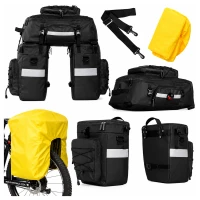 RealG RC-K-2444 Vodotesná cyklistická taška na nosič 3 v 1, 48 l, XXL, čierna