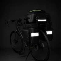 RealG RC-K-2444 Vodotesná cyklistická taška na nosič 3 v 1, 48 l, XXL, čierna