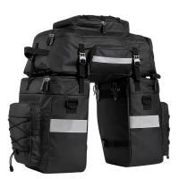 RealG RC-K-2444 Vodotesná cyklistická taška na nosič 3 v 1, 48 l, XXL, čierna