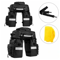 RealG RC-K-2444 Vodotesná cyklistická taška na nosič 3 v 1, 48 l, XXL, čierna