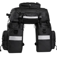 RealG RC-K-2444 Vodotesná cyklistická taška na nosič 3 v 1, 48 l, XXL, čierna