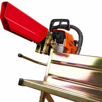RealG RC-K-2451 Kovový stojan na řezání dřeva s držákem na motorovou pilu 88 x 86 x 71 cm