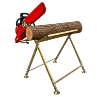 RealG RC-K-2451 Kovový stojan na řezání dřeva s držákem na motorovou pilu 88 x 86 x 71 cm