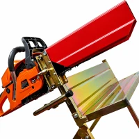 RealG RC-K-2451 Kovový stojan na řezání dřeva s držákem na motorovou pilu 88 x 86 x 71 cm