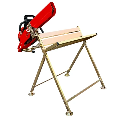 RealG RC-K-2451 Kovový stojan na řezání dřeva s držákem na motorovou pilu 88 x 86 x 71 cm