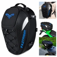 RealG RC-K-2445 Motocyklová brašna na sedlo s funkcí batohu 2 v 1, 45 l, černá