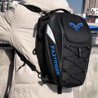 RealG RC-K-2445 Motocyklová brašna na sedlo s funkcí batohu 2 v 1, 45 l, černá