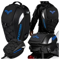 RealG RC-K-2445 Motocyklová brašna na sedlo s funkcí batohu 2 v 1, 45 l, černá