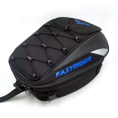 RealG RC-K-2445 Motocyklová brašna na sedlo s funkcí batohu 2 v 1, 45 l, černá