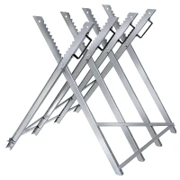 RealG RC-K-2450 Skladací kovový stojan na rezanie dreva 83 x 83 x 78 cm