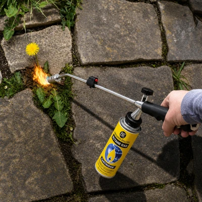 RealG RC-K-2455 Plynová vypaľovačka buriny na plynovú kartušu, 80 cm