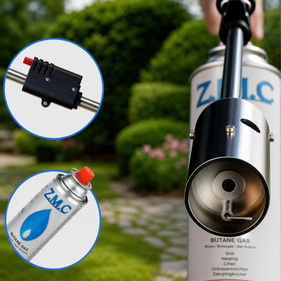RealG RC-K-2455 Plynová vypaľovačka buriny na plynovú kartušu, 80 cm