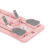 Rebel RBA-3069 Multifunkční Pilates cvičící deska s expandéry 9 v 1, růžová