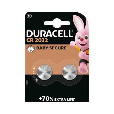 Duracell BAT0362 Gombíkové lítiové batérie CR2032, 2 ks