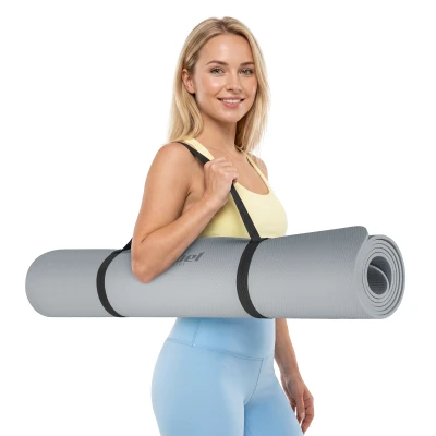 Rebel RBA-3160-GY Cvičebná podložka z TPE 200 x 115 x 1 cm, sivá
