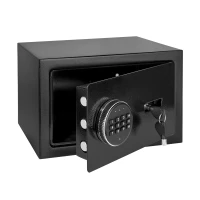 Rebel RB-7002 Elektronický trezor s PIN kódom, alarmom a núdzovými kľúčmi, 12 l, čierny