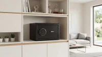 Rebel RB-7002 Elektronický trezor s PIN kódom, alarmom a núdzovými kľúčmi, 12 l, čierny