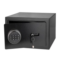 Rebel RB-7002 Elektronický trezor s PIN kódom, alarmom a núdzovými kľúčmi, 12 l, čierny