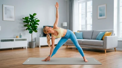 Rebel RBA-3150 Gymnastická podložka na jógu, pilates, fitness, 183 x 61 x 1 cm, sivá